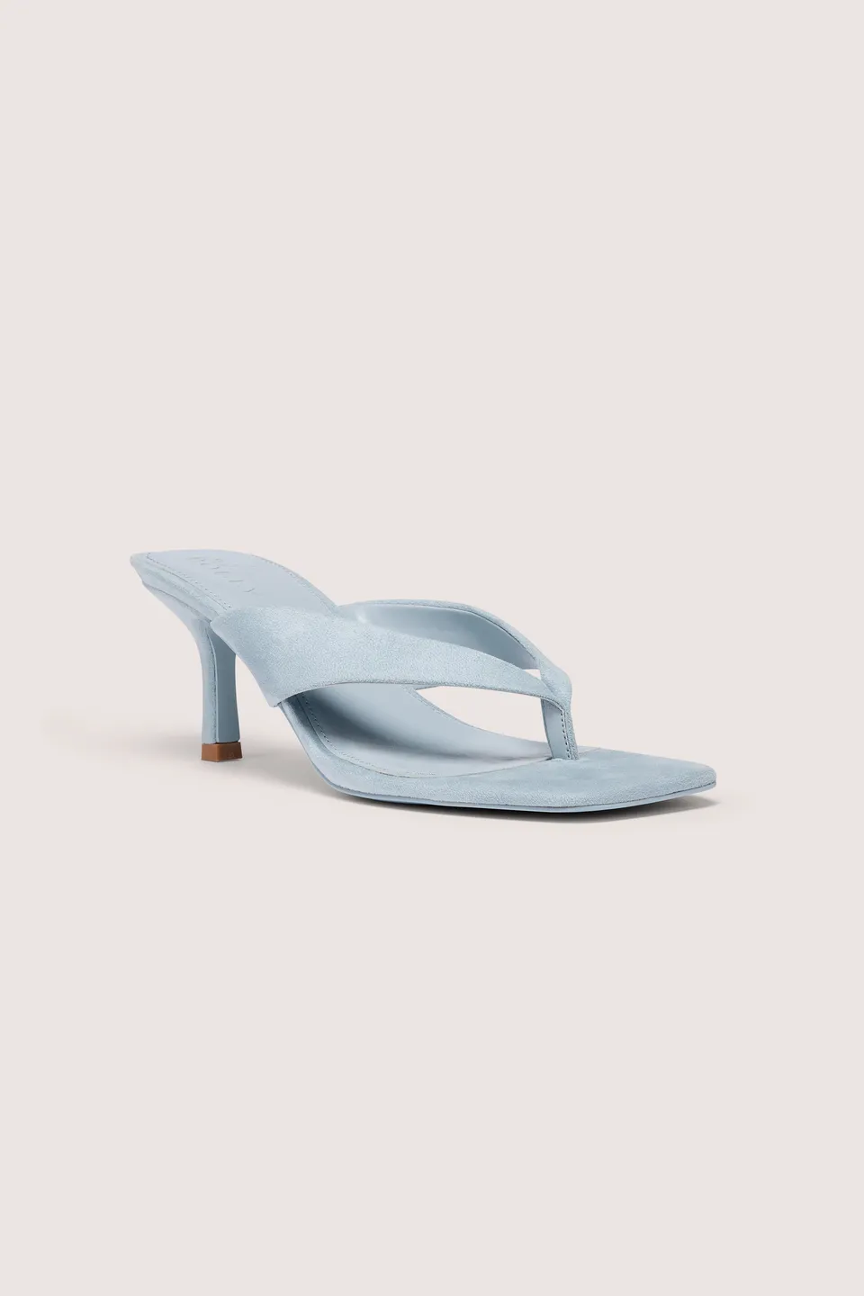 Oh Polly Xiana sandales à talons tongs bleu clair 8 cm
