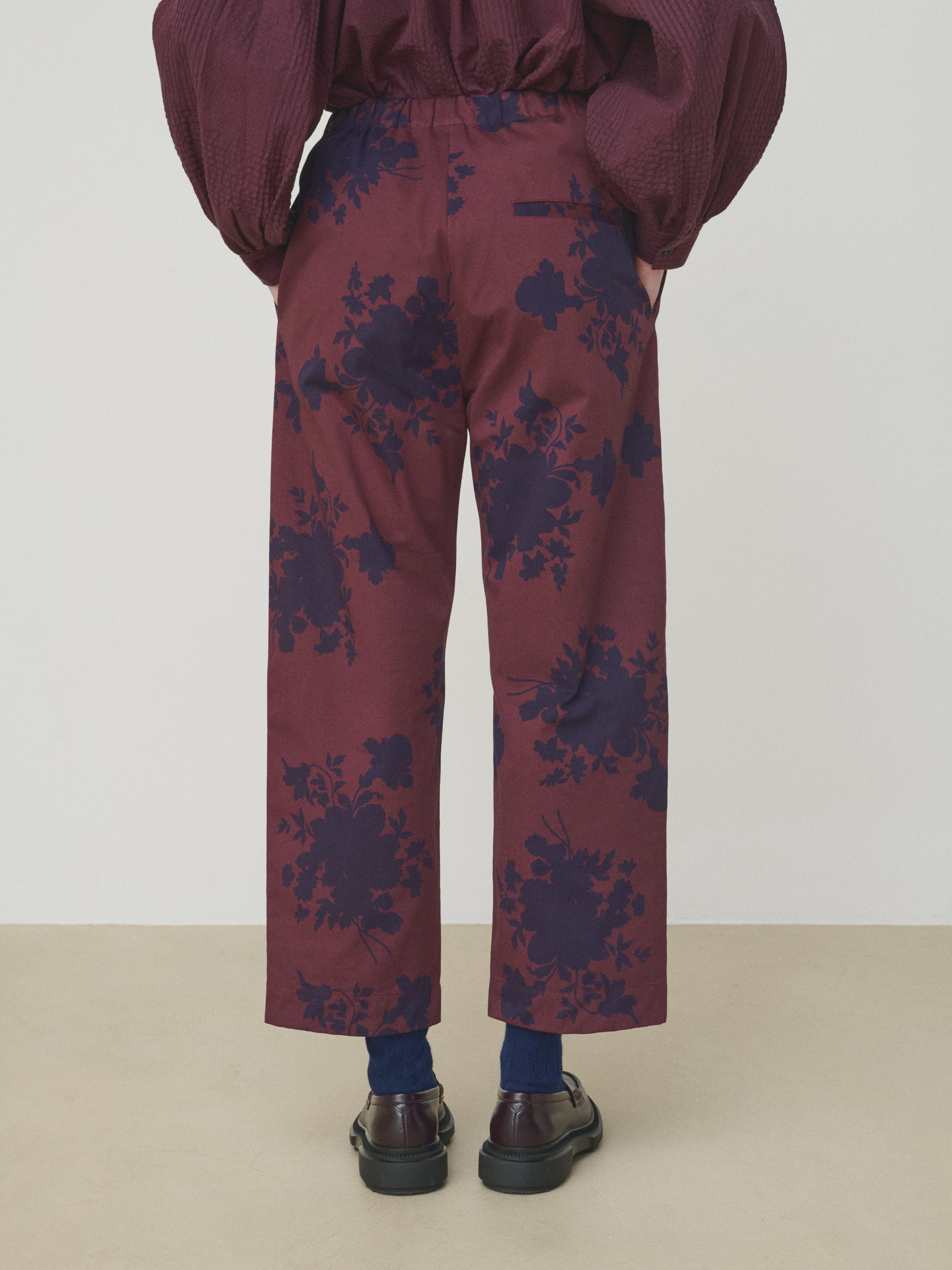 Mii à table Pantalon Kika La Vaisselle pantalon élastique bordeaux