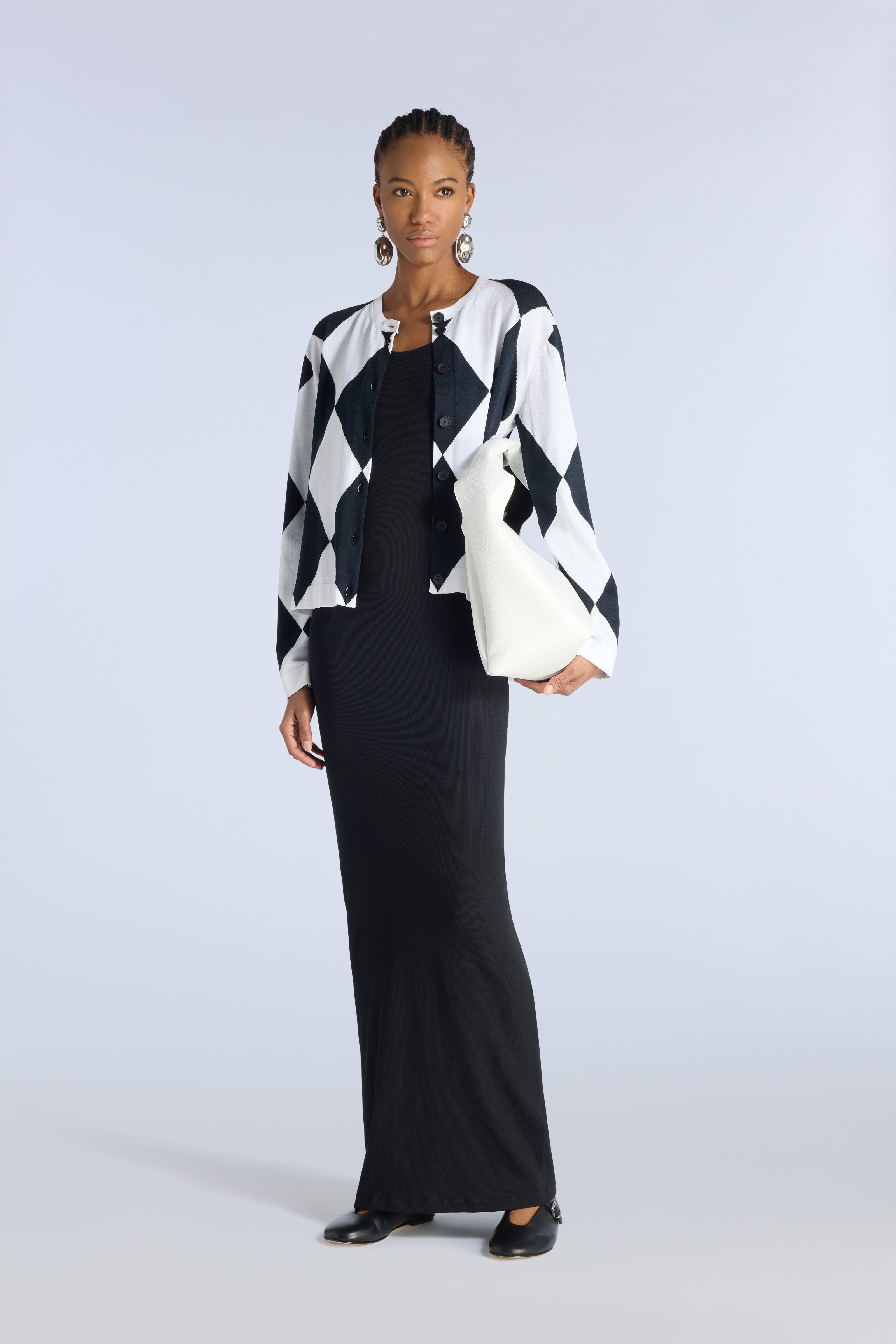 Liviana Conti Jeremy gilet losanges viscose