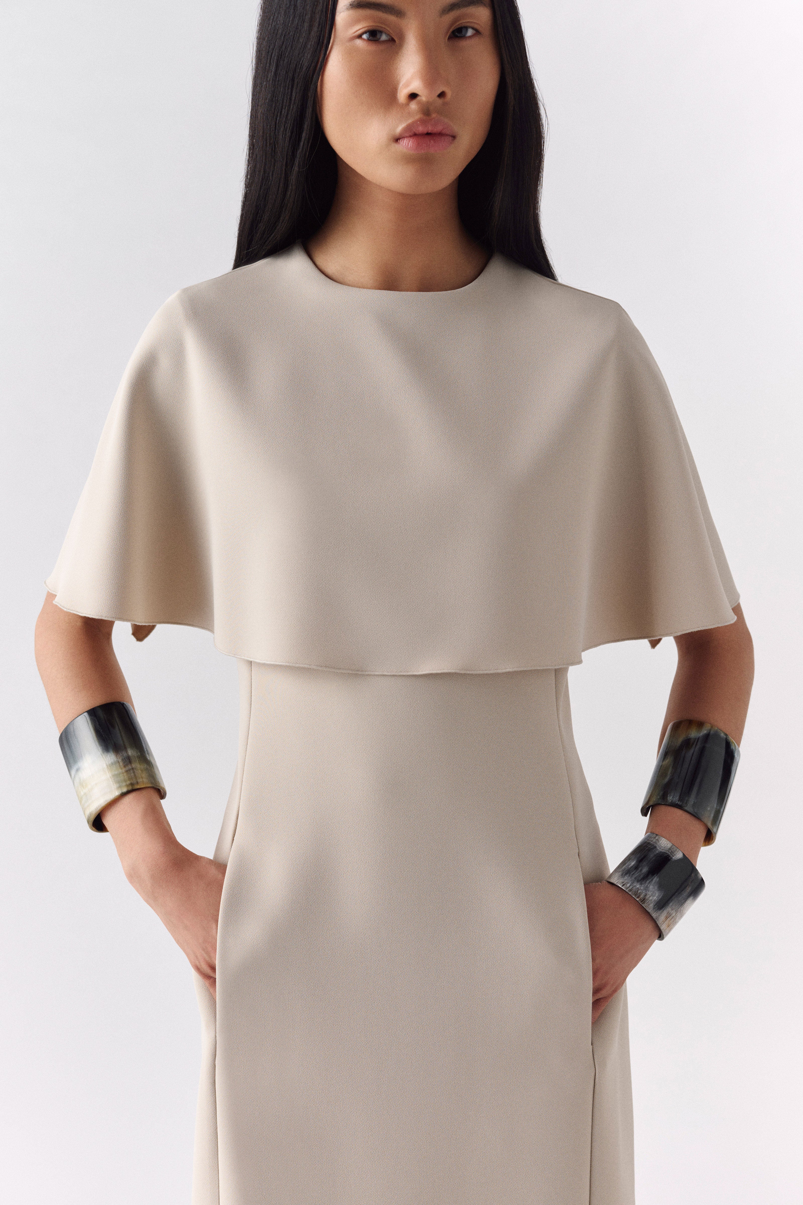 Liviana Conti Nayra robe fourreau cadi alabastro 40