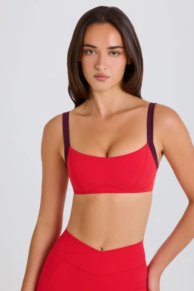 Oh Polly Bo+Tee brassière sport fraise stretch