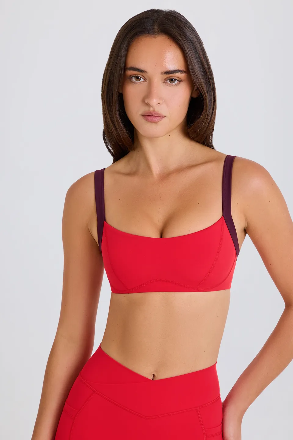 Oh Polly Bo+Tee brassière sport fraise stretch