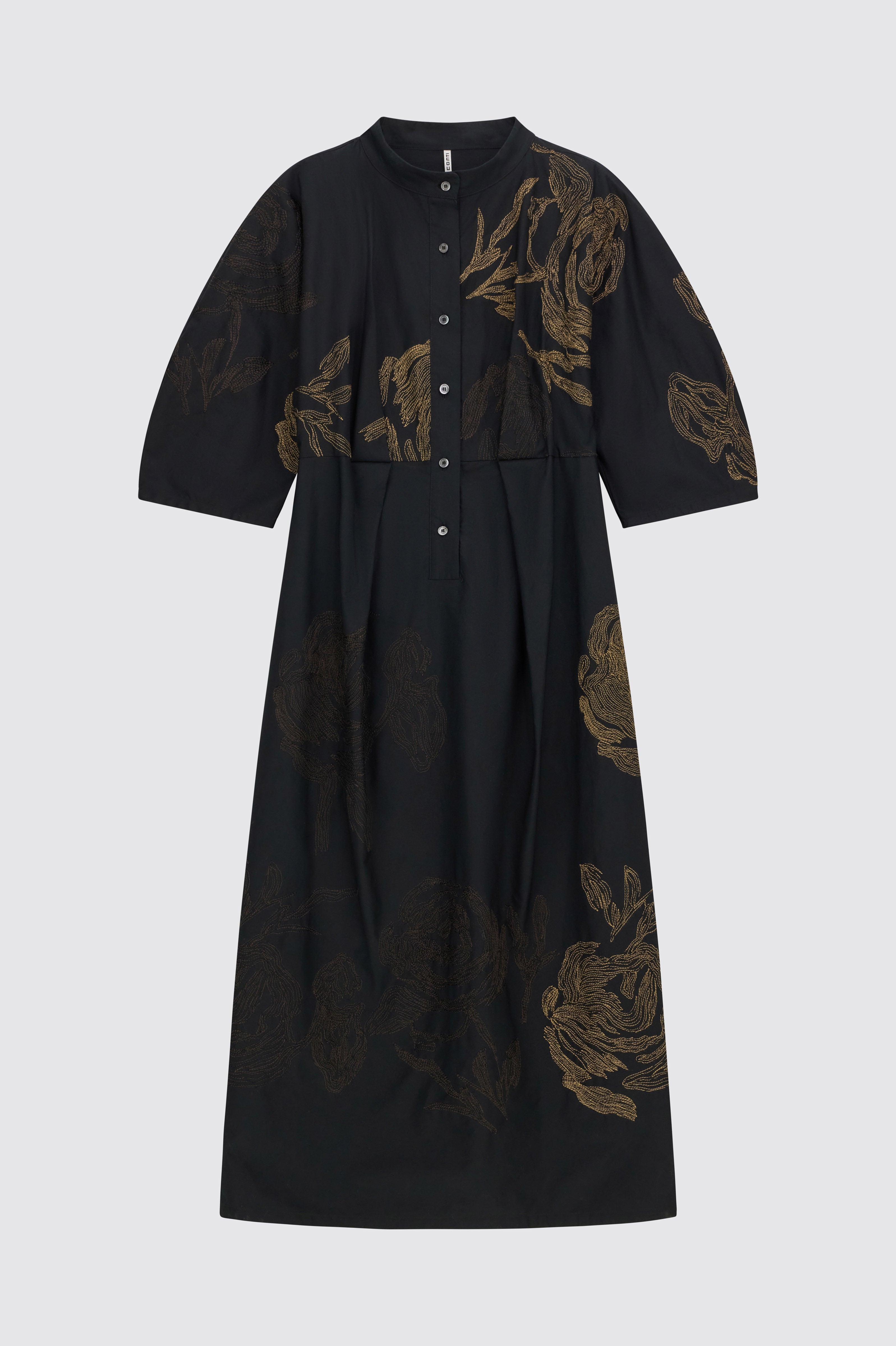 Liviana Conti Arlette robe midi coton brodé 38