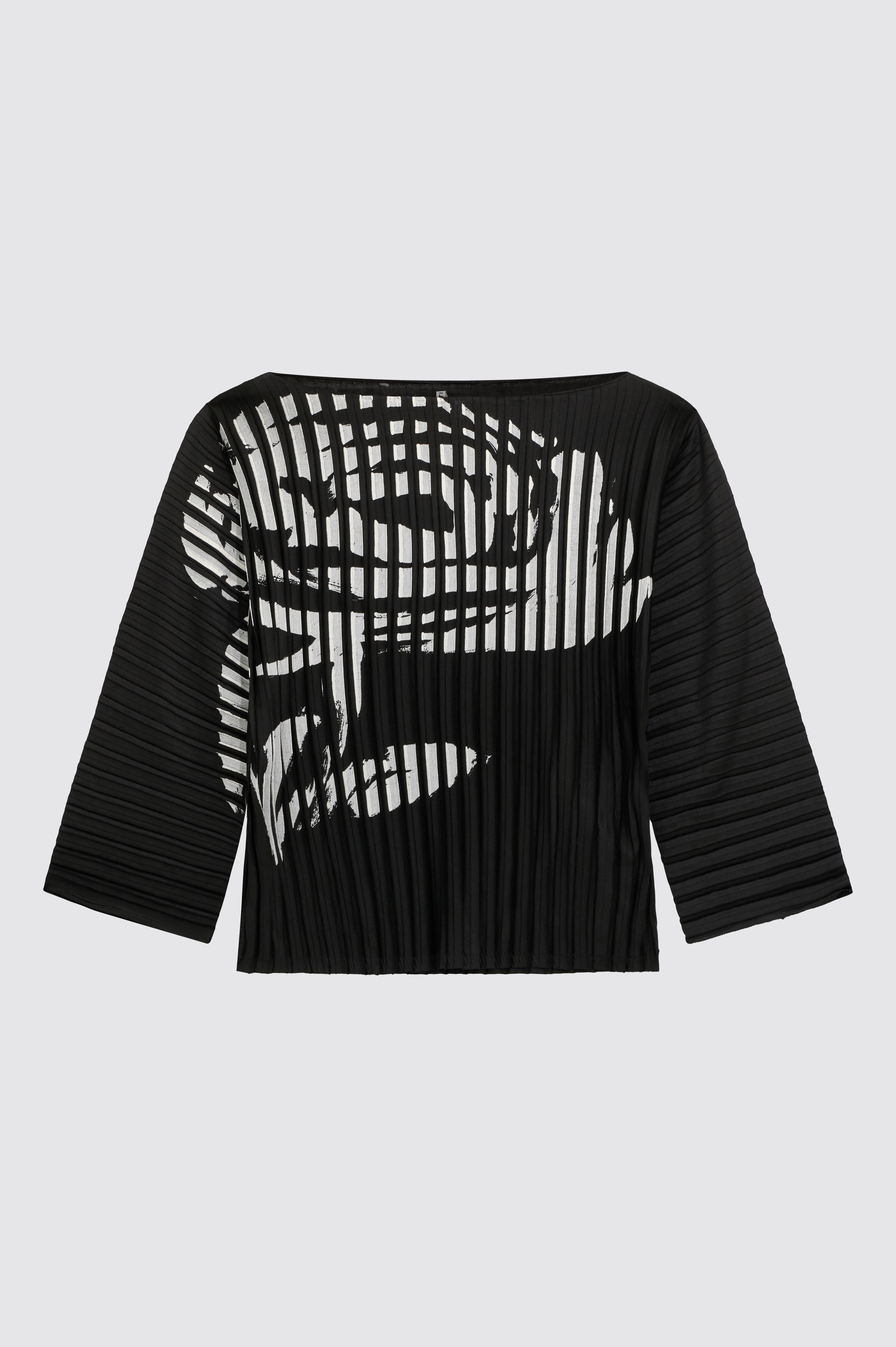 Liviana Conti Frida blouse plissée imprimé rose Blanc