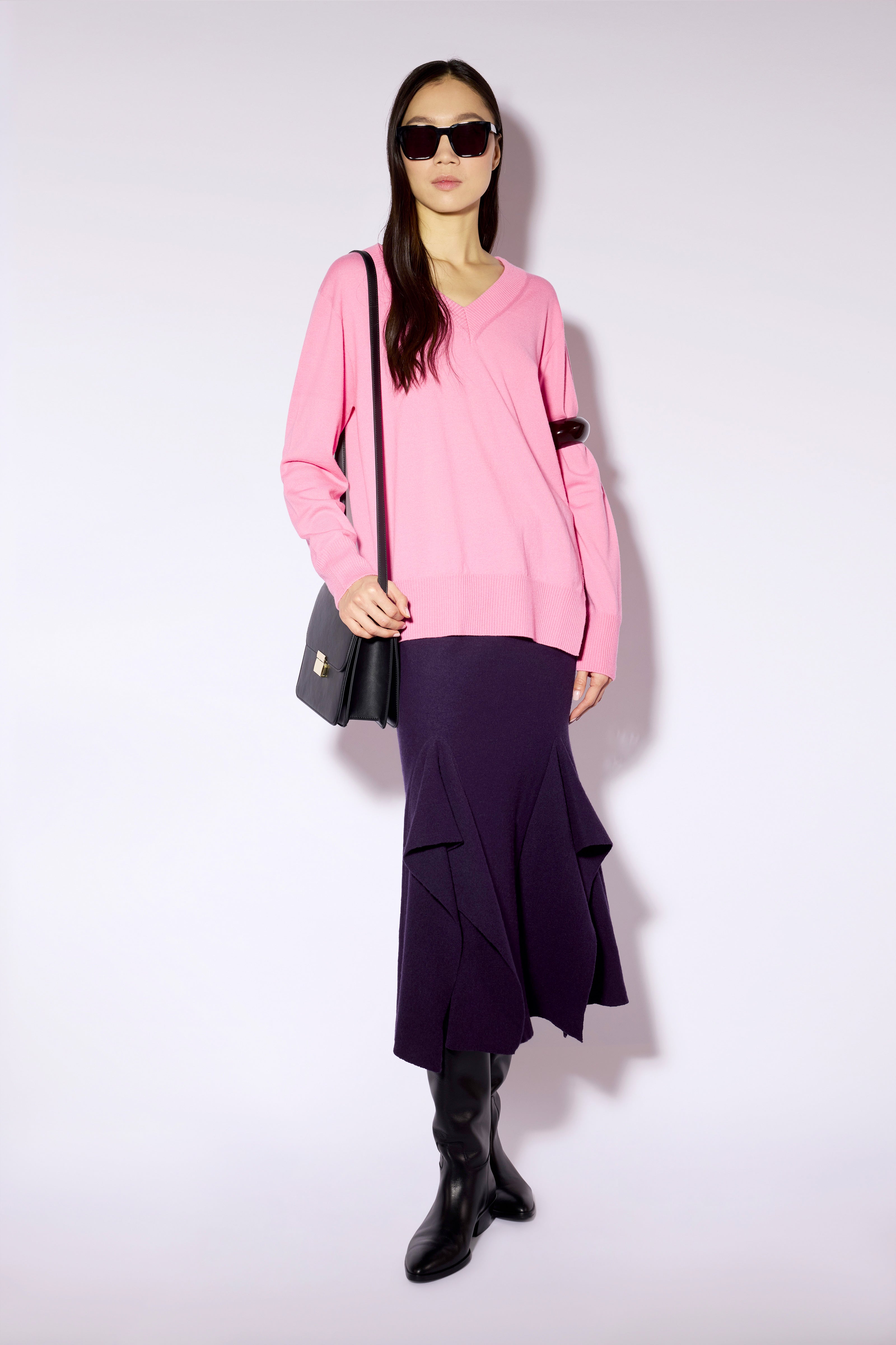 Liviana Conti Blake pull noir M laine mérinos