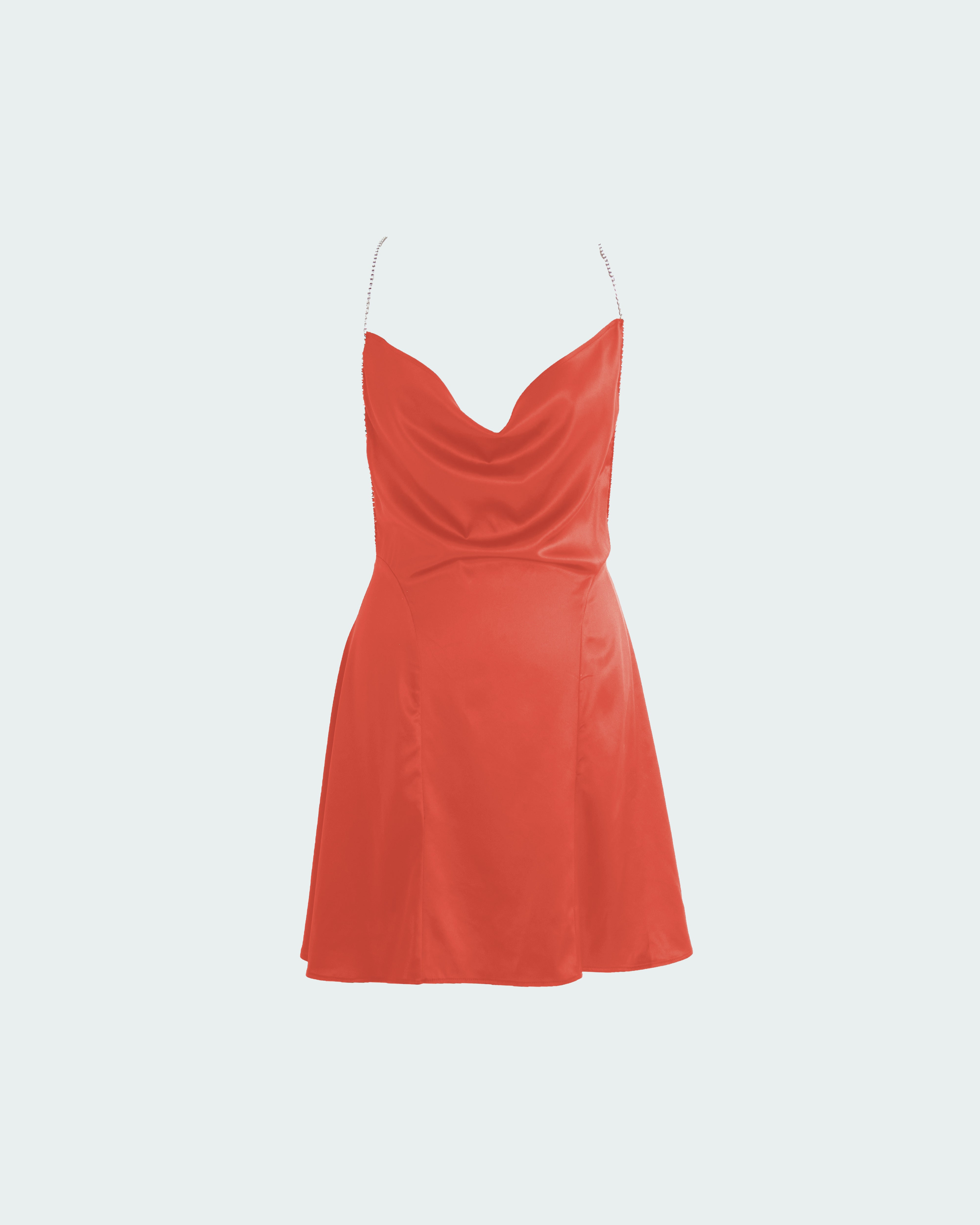 The Ethiquette Jenna Terracota robe satin taille M