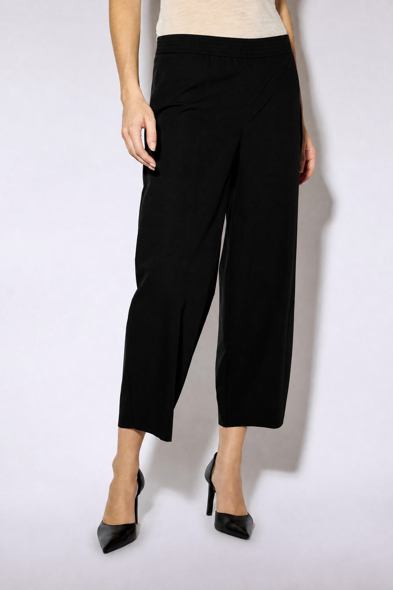 Liviana Conti Harper pantalon cropped anthracite