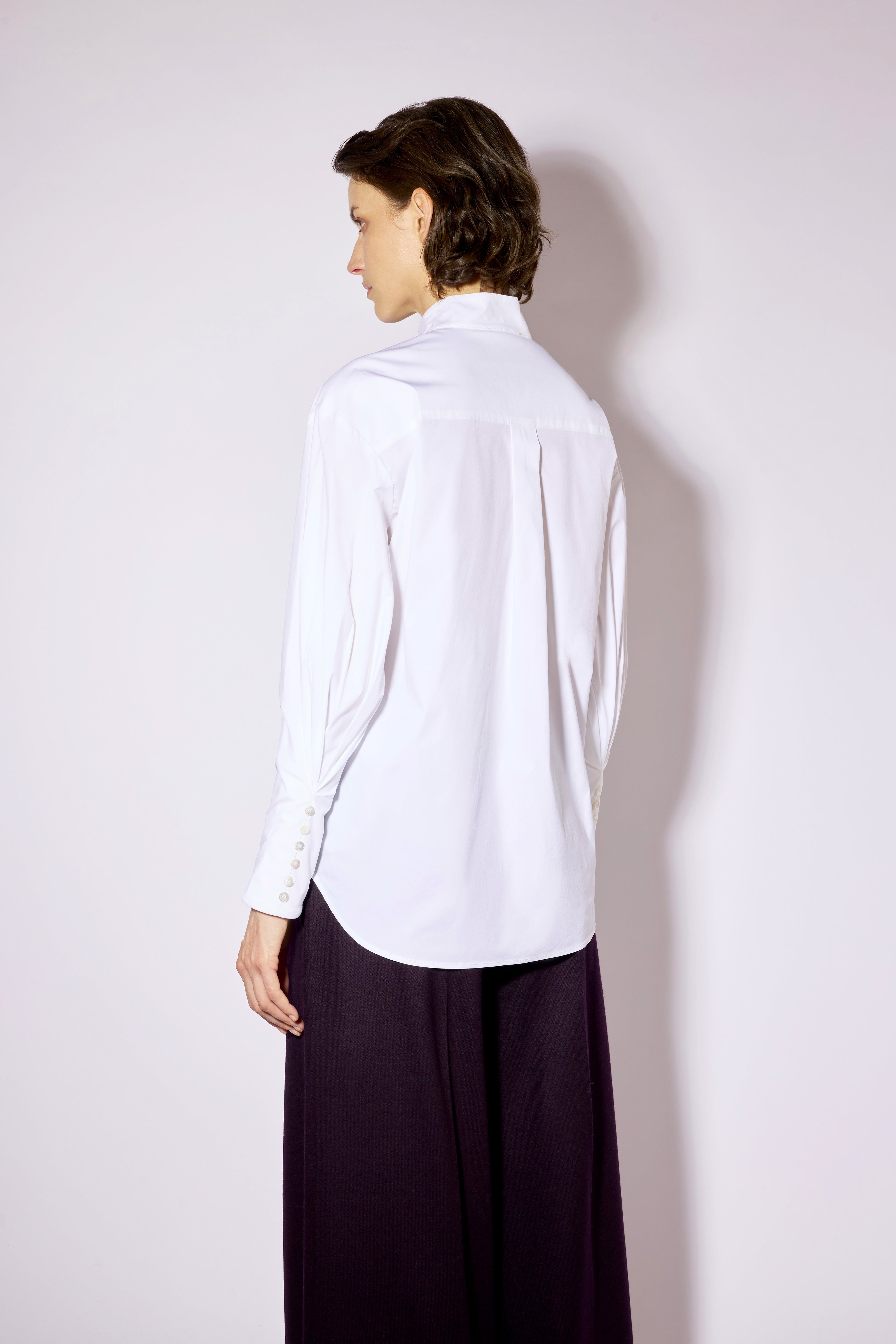 Liviana Conti Rosie chemise blanche col coréen