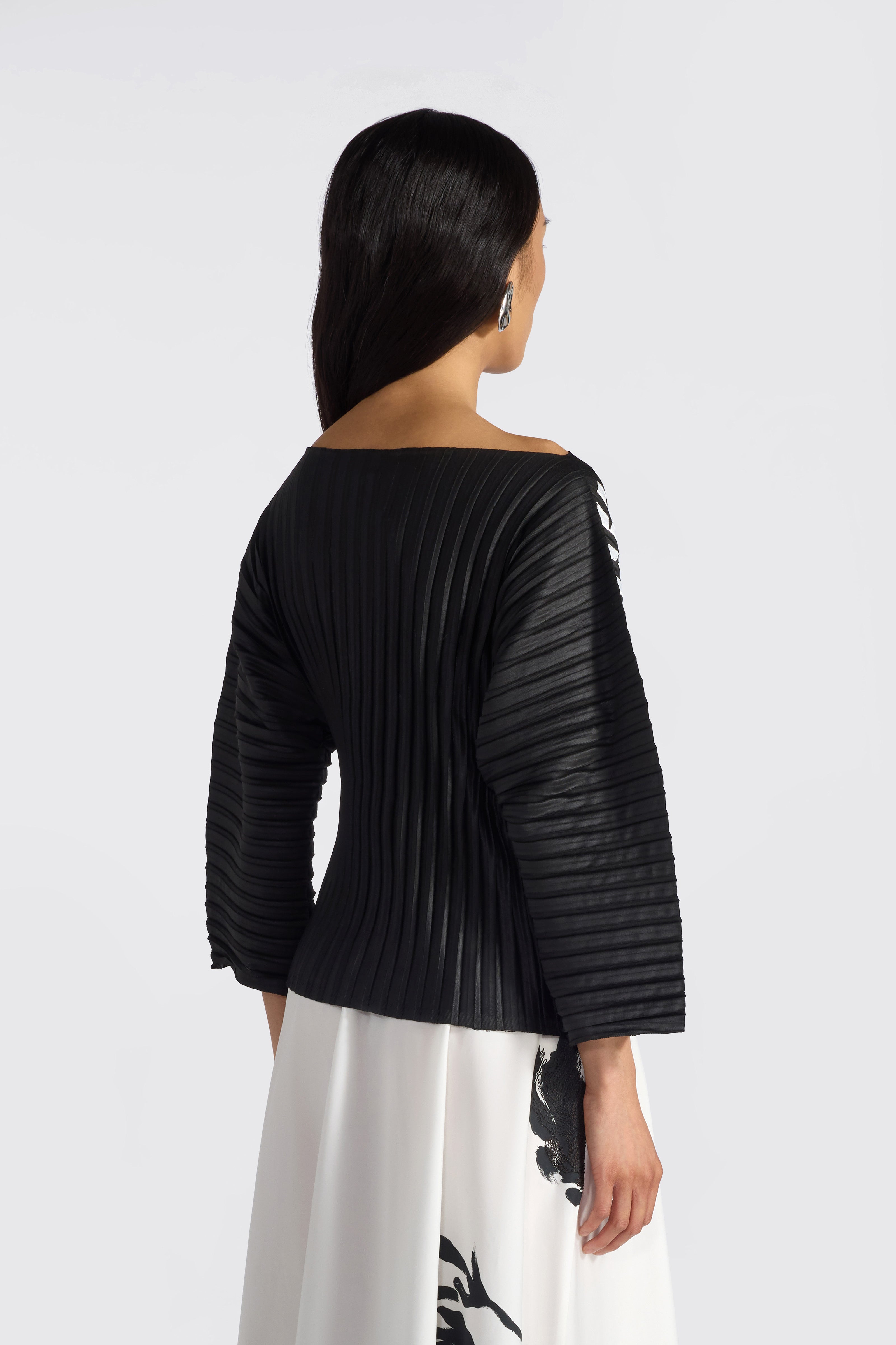 Liviana Conti Frida blouse plissée imprimé rose Blanc