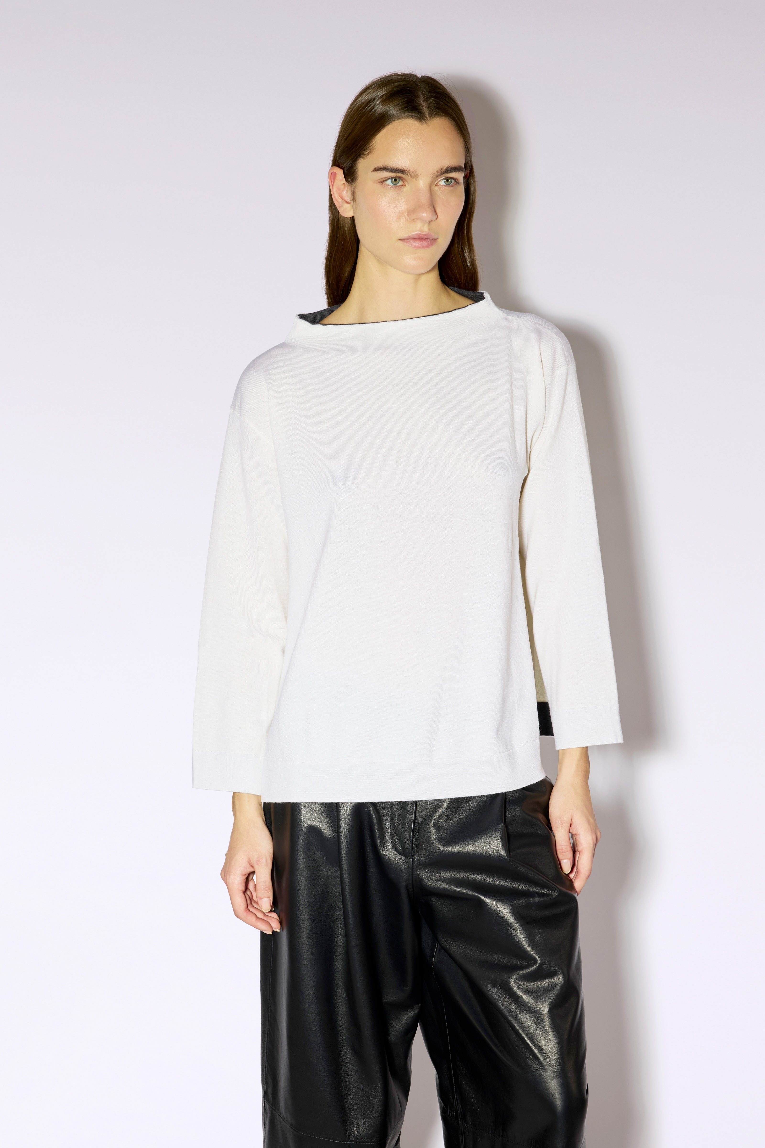 Liviana Conti Astrid pull noir laine mérinos XS