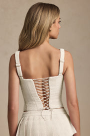Oh Polly Nami 13693 top corset ivoire à lacets