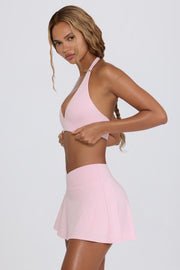 Oh Polly Bo+Tee mini jupe-short rose Bloom stretch