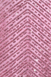 Oh Polly Adhara micro mini jupe rose taille basse strass