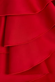Oh Polly 14721 combishort corset rouge satin volants