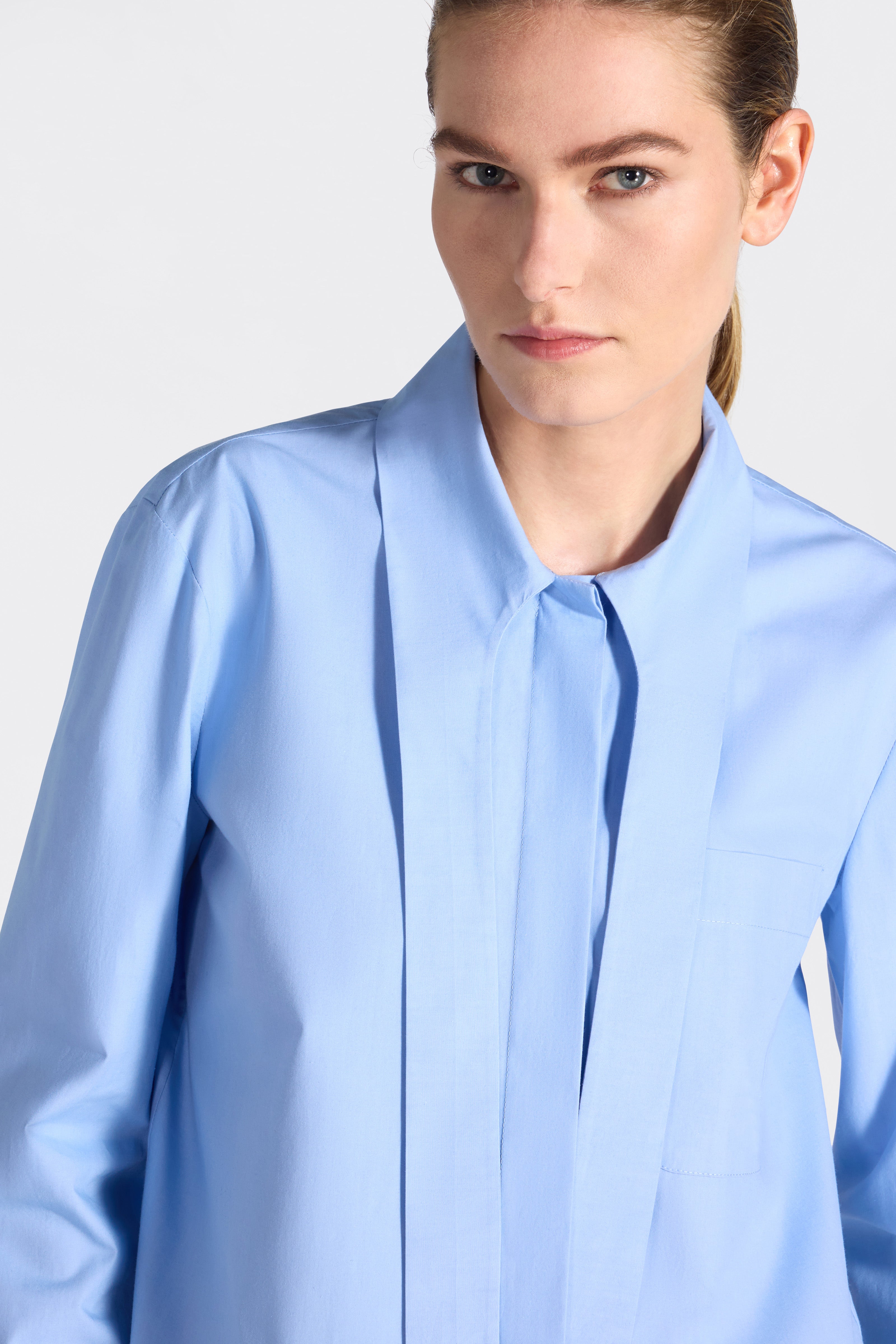 Liviana Conti Delsie chemise femme bleu fiordaliso