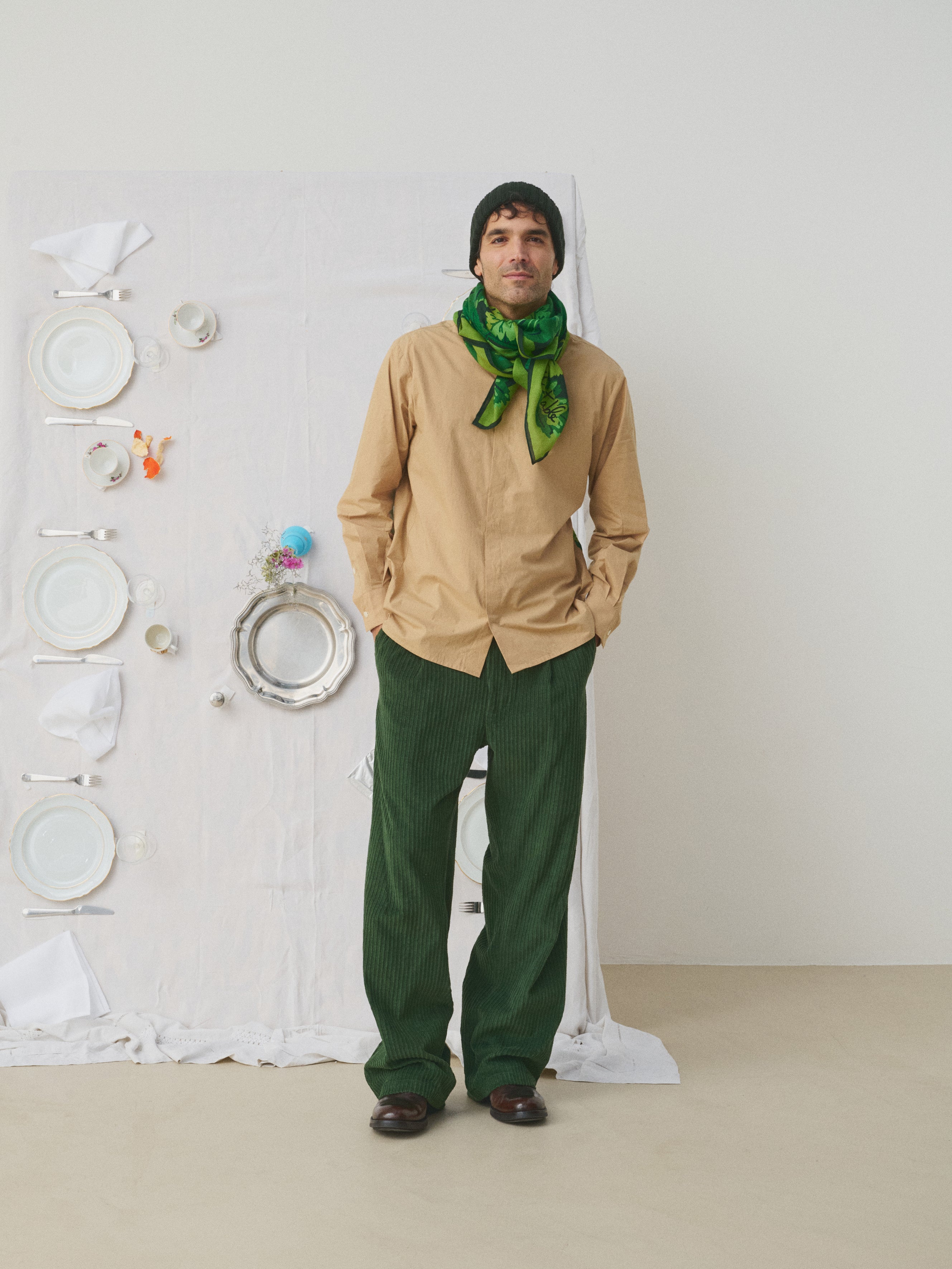 MII Mii à table Rishi Le Potager chemise homme
