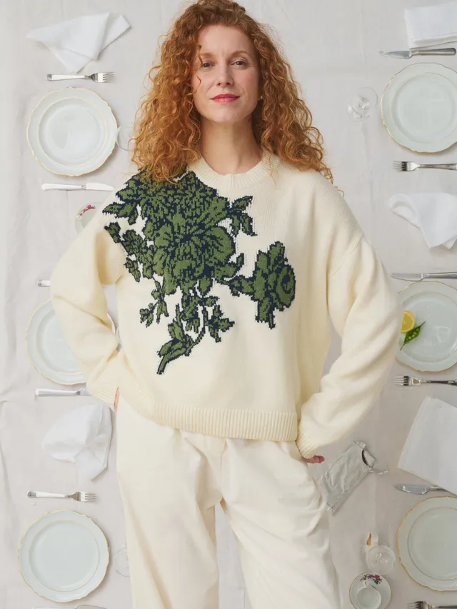 Mii Mii à table Pull Gerda sweater laine taille M
