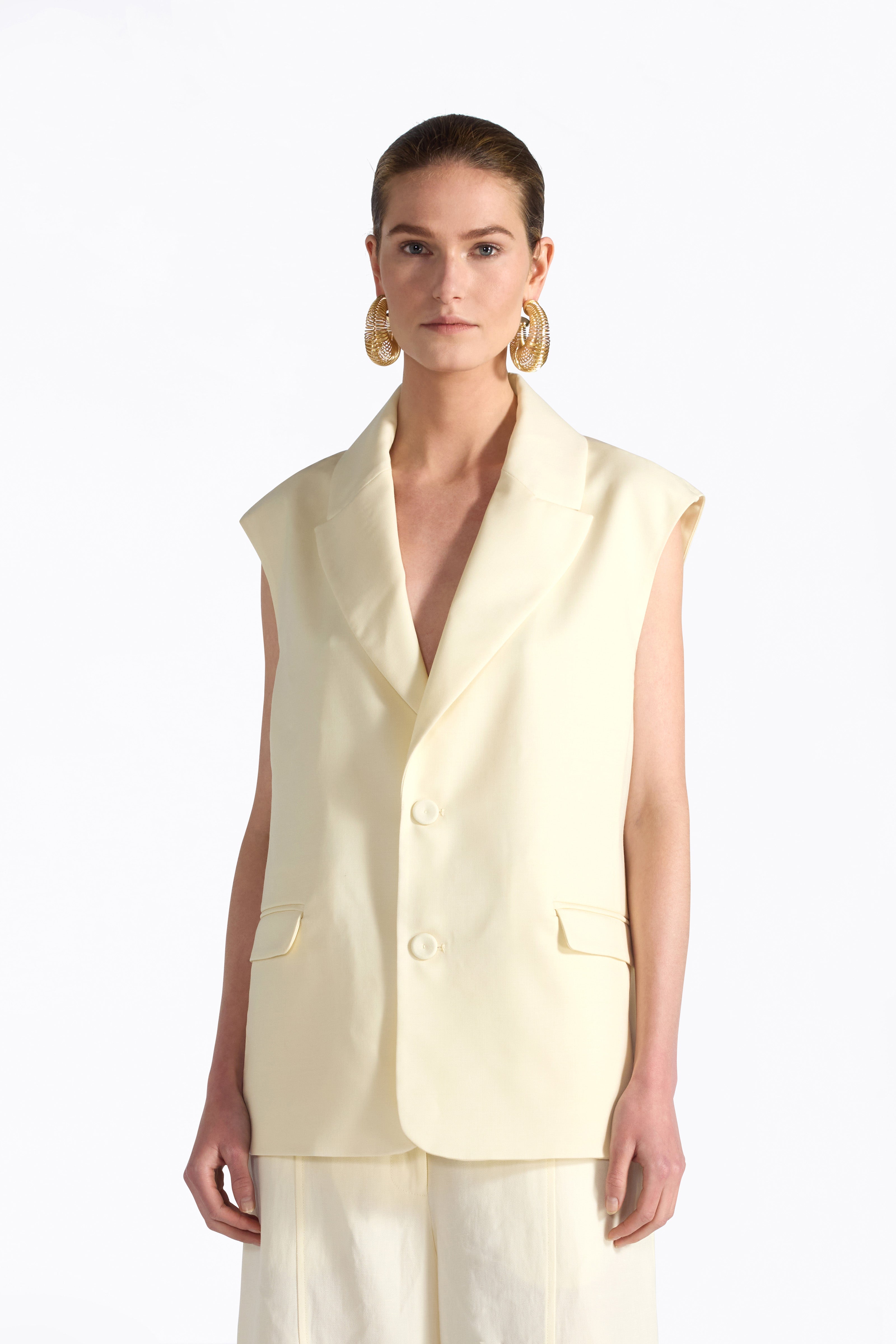 Liviana Conti Brandon gilet laine polline