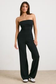 Oh Polly Chunky Knit Bandeau BT1142 combinaison noire coton