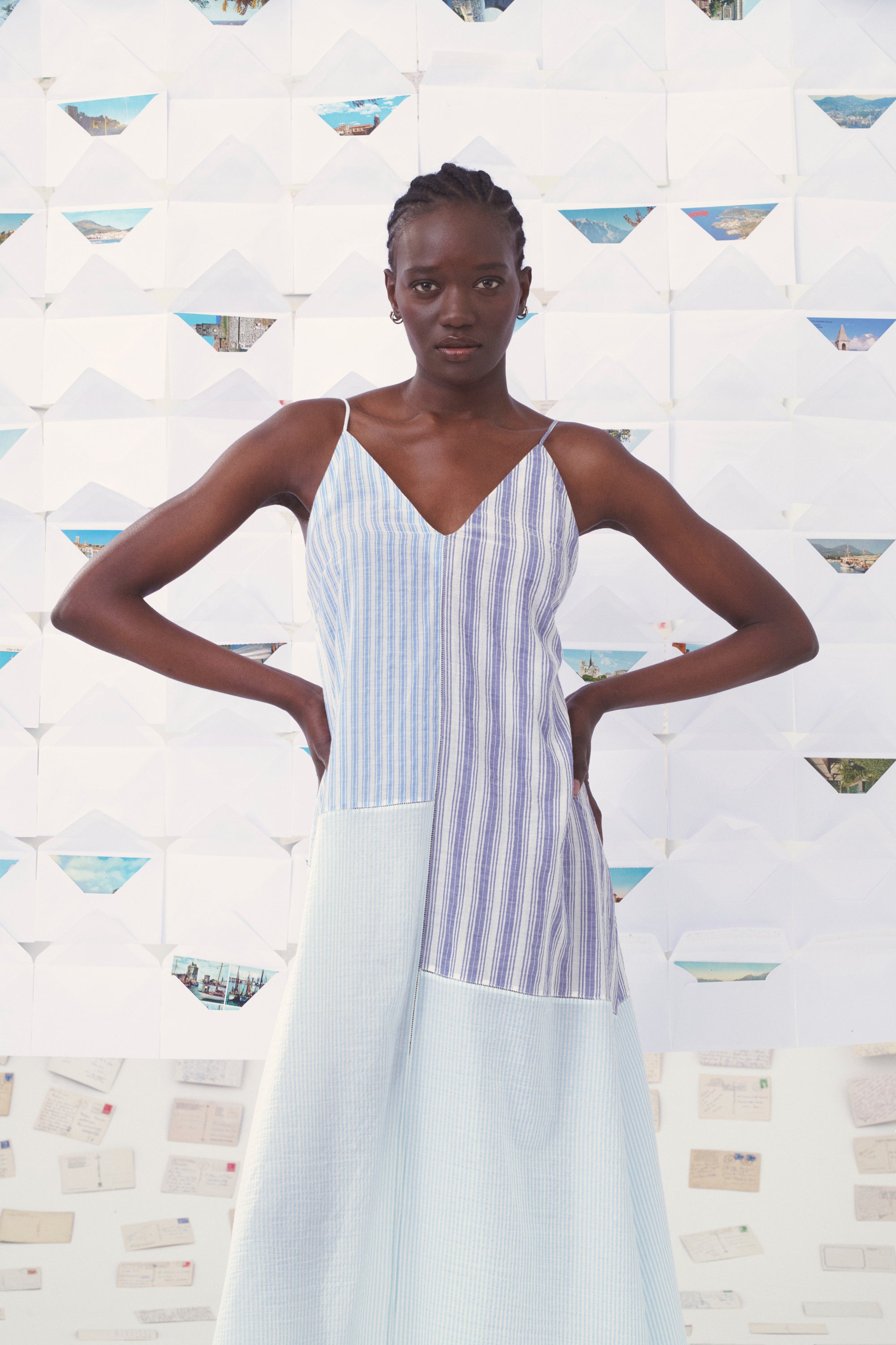 MII Carte postale robe Nymphéa Les Cyclades coton soie