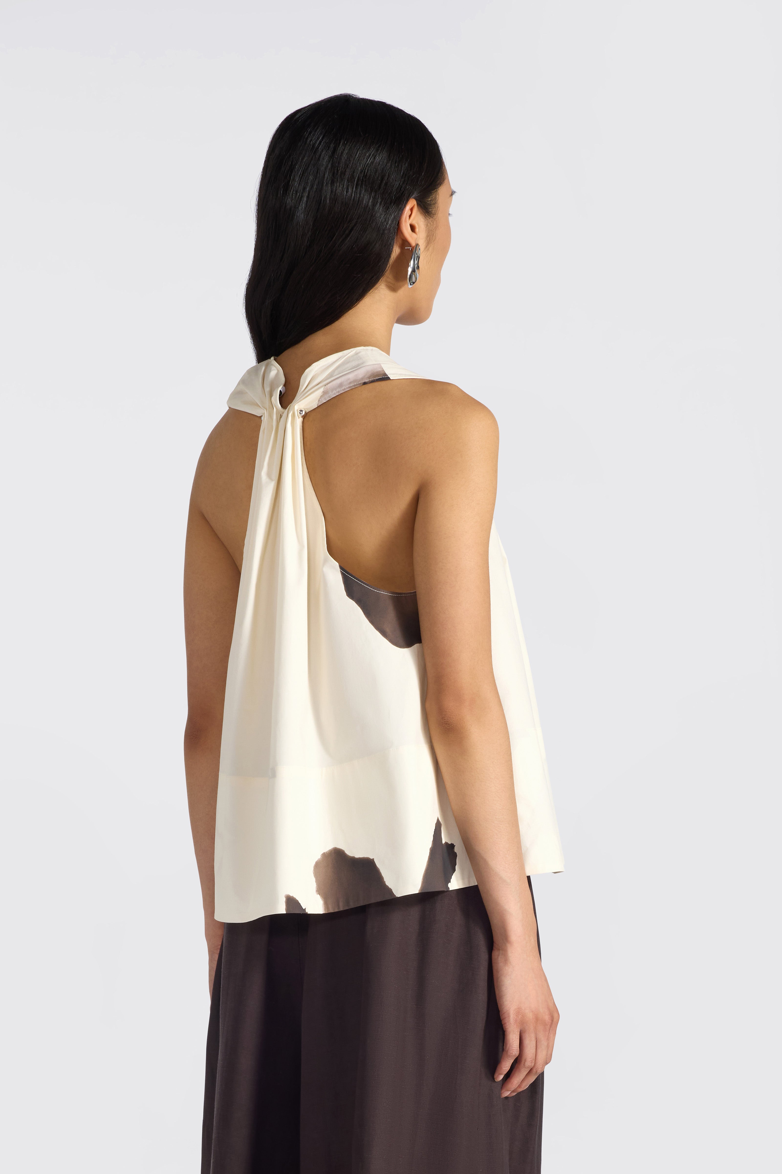 Liviana Conti Dakota blouse coton fleurie col V