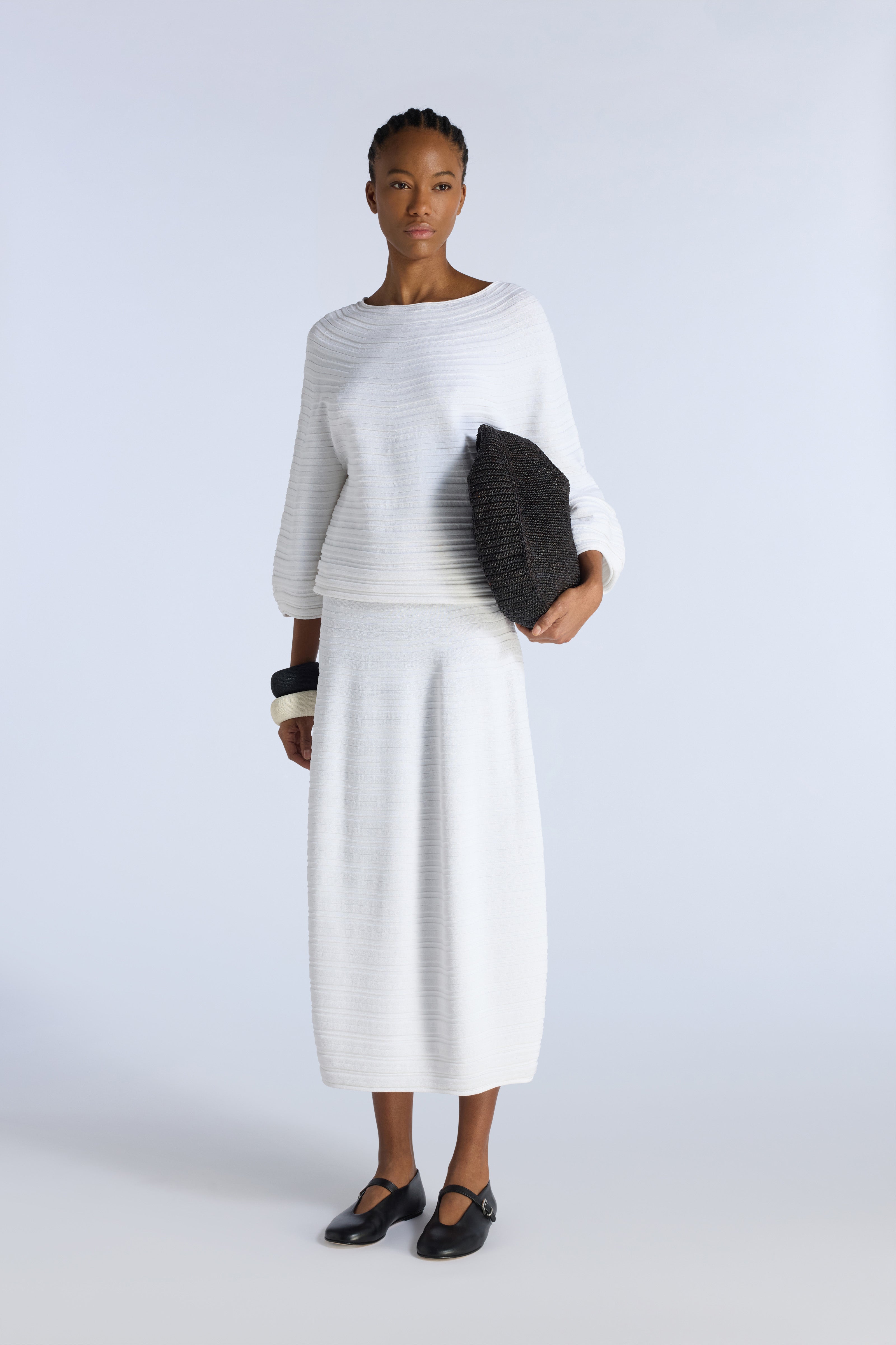 Liviana Conti Maglieria Amalia pull blanc viscose stretch
