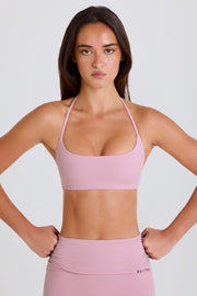 Bo+Tee BT2490 brassière sport mauve col licou