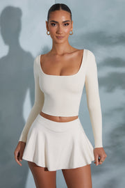 Oh Polly Shorts Mia 6189 jupe-short ivoire modal
