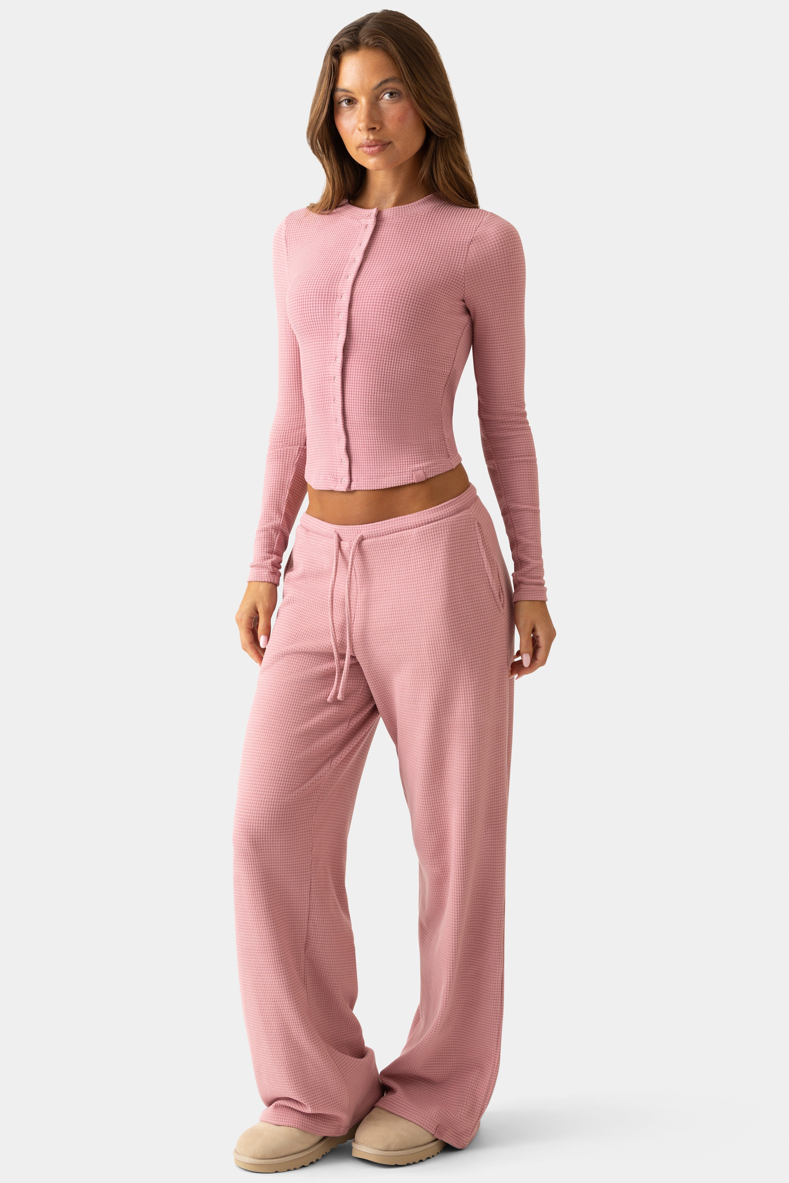Oh Polly Bo+Tee Ribbed Gilet Berry