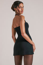 Oh Polly 16063 Top Noir Licou Longline Modal