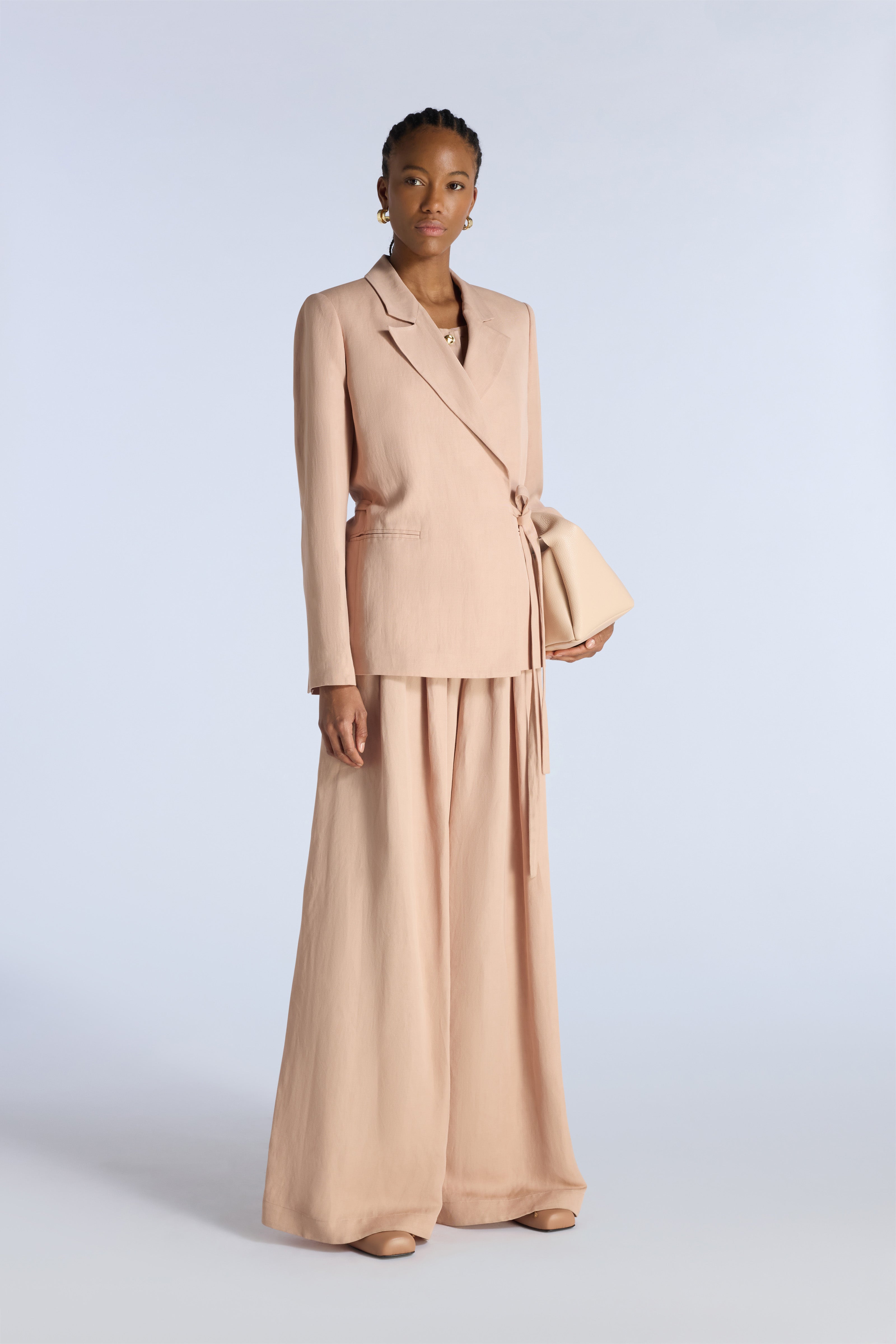 Liviana Conti Brain blazer rose dust viscose lin