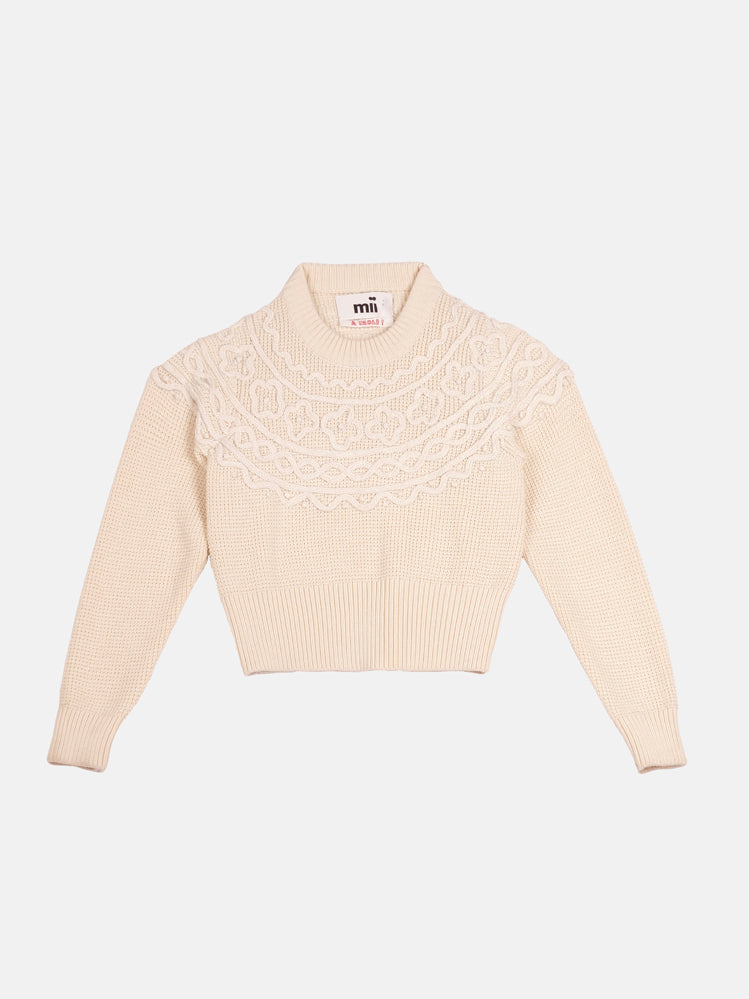MII Mii à table Pull Rosalie Chantilly pull laine XS-L