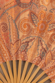 Oh Polly Elaraine éventail pliable paisley bois