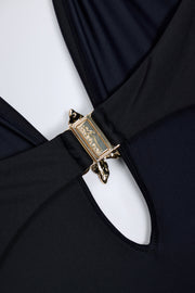 Oh Polly Swim Bahari maillot noir découpé licou