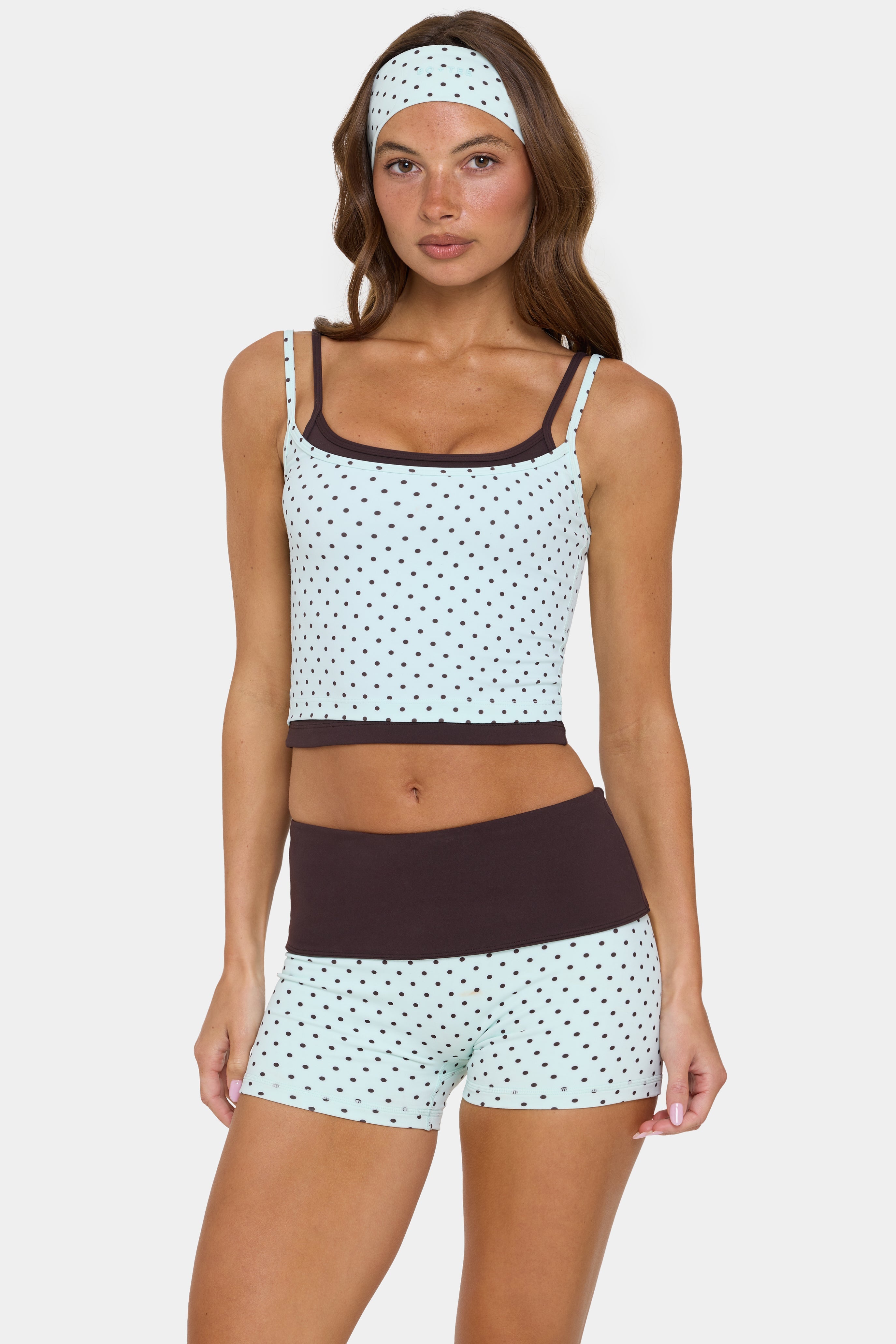 Bo+Tee débardeur double menthe chip actif stretch bretelles