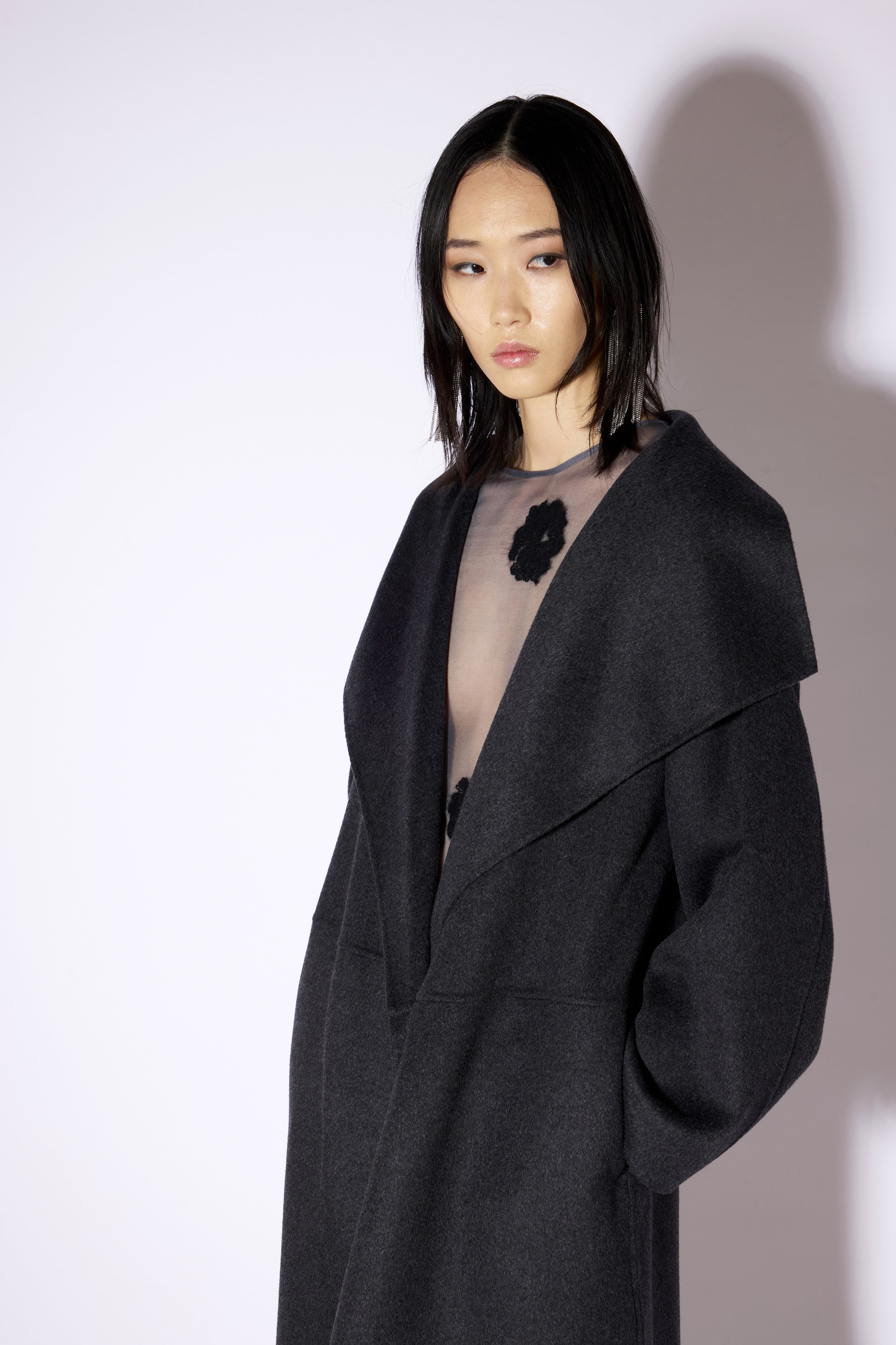 Liviana Conti Victor manteau long paprika laine