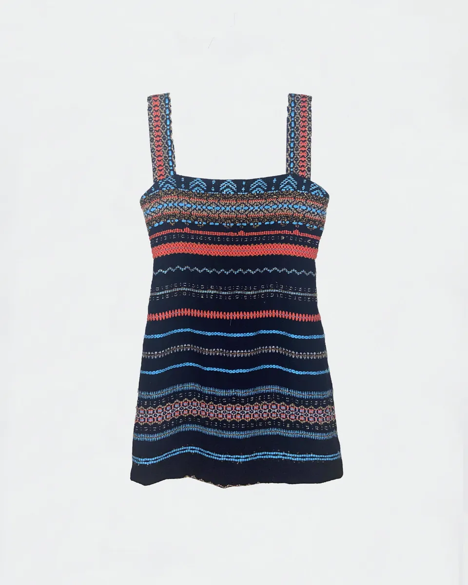 The Ethiquette Regine Dress Richelieu robe taille S tweed