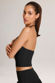 Oh Polly Tops 14904 haut licou noir modal dos nu