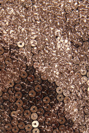 Oh Polly Antea robe longue cuivre doré sequins sirène