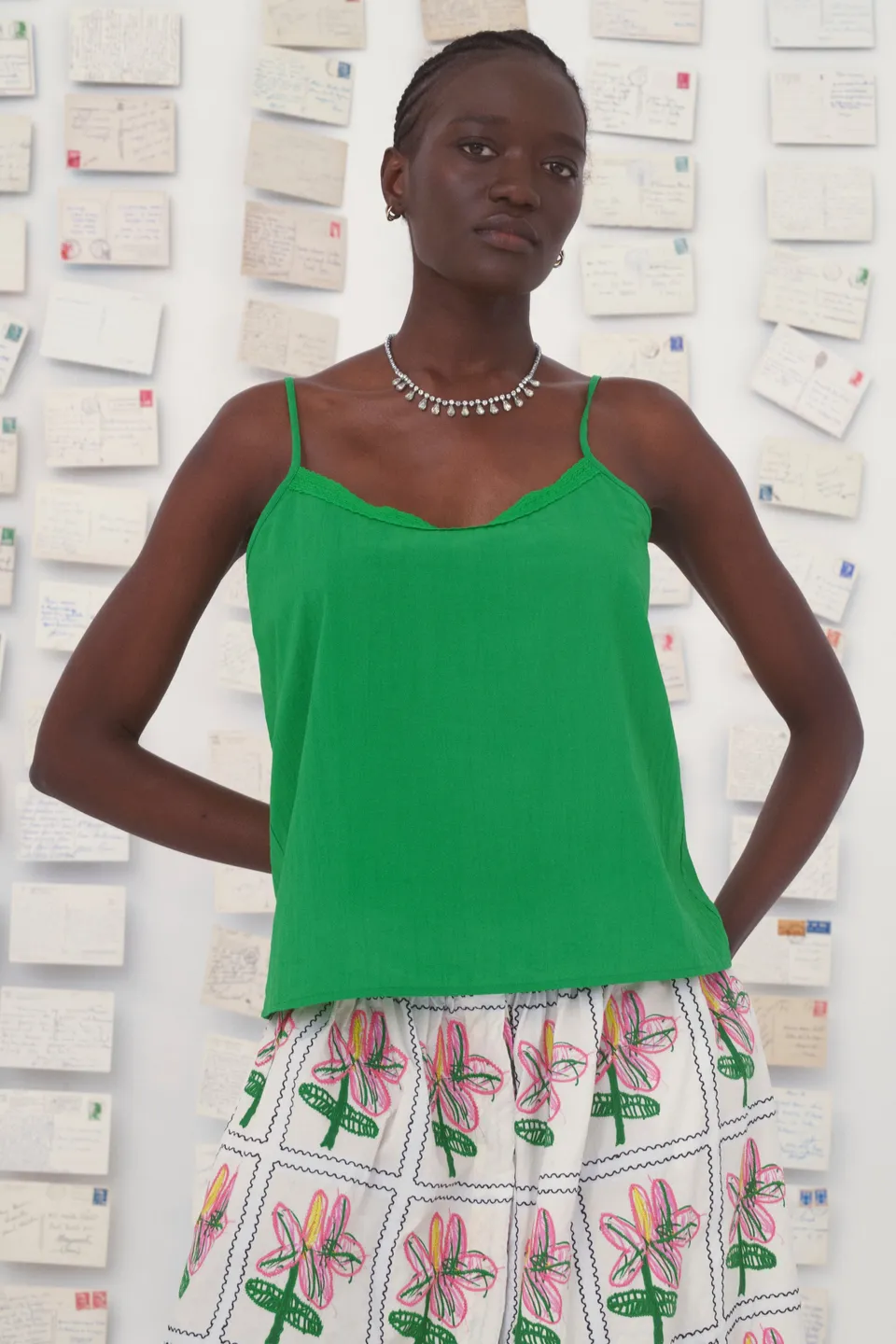 MII Mii en carte postale Top Dafni coton Les Unis