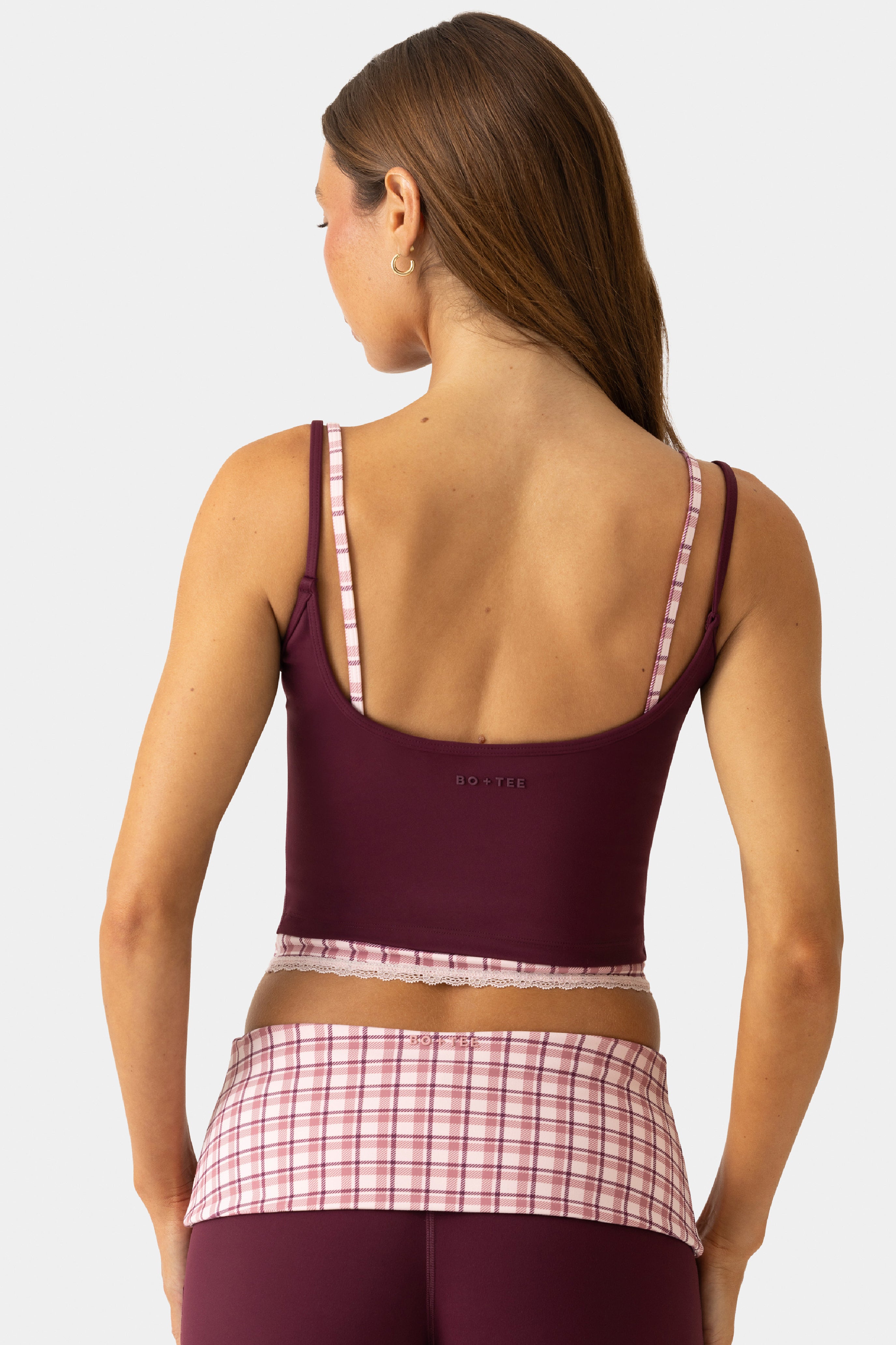 Oh Polly Bo+Tee Soft Active Tank Top débardeur Plum dentelle