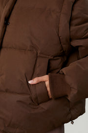 Oh Polly Essential BT0786 doudoune courte marron