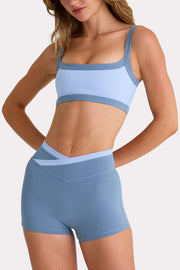 Oh Polly Bo+Tee Soft Active Brassière Sport Bleu Ciel
