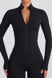 Oh Polly Bo+Tee Soft Active veste zippée noir BT0698
